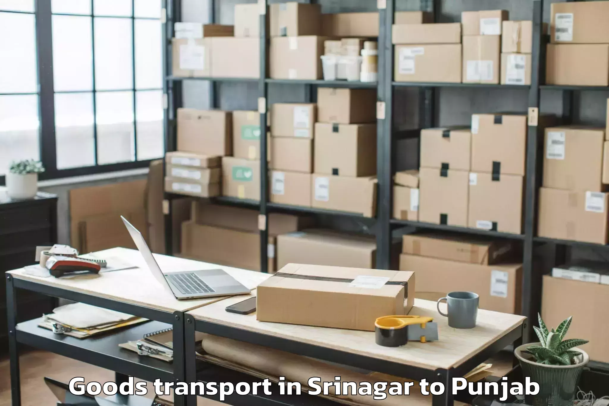 Book Srinagar to Guru Har Sahai Goods Transport Online